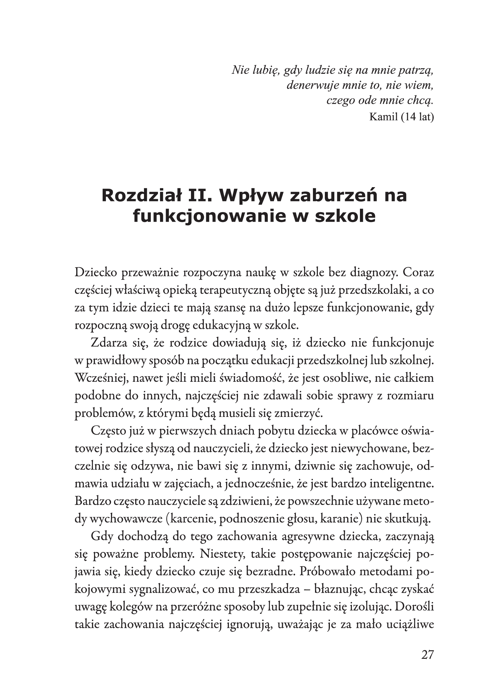 Zrozumieć świat ucznia z zespołem Aspergera