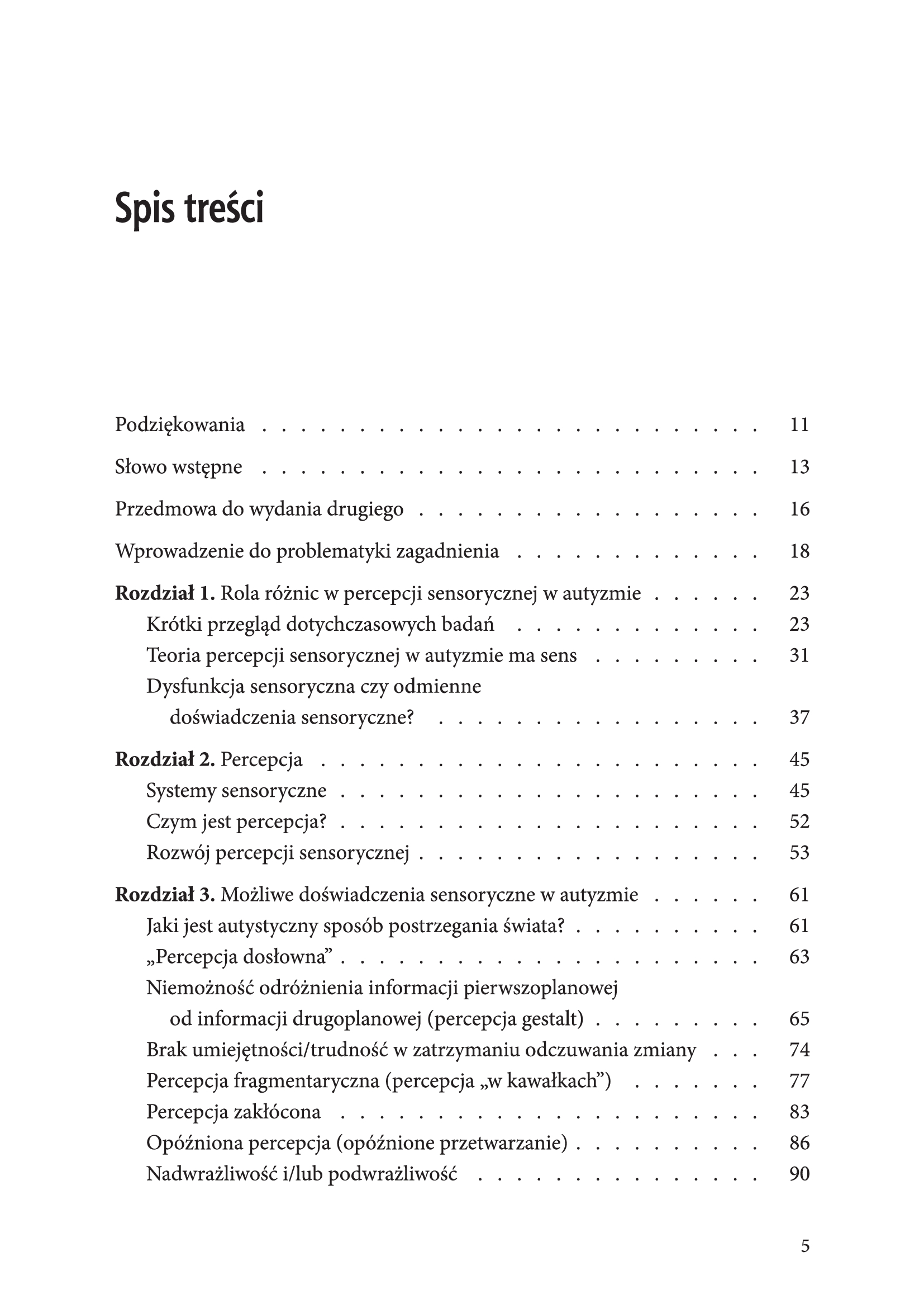 Trudności w percepcji sensorycznej w autyzmie i zespole Aspergera