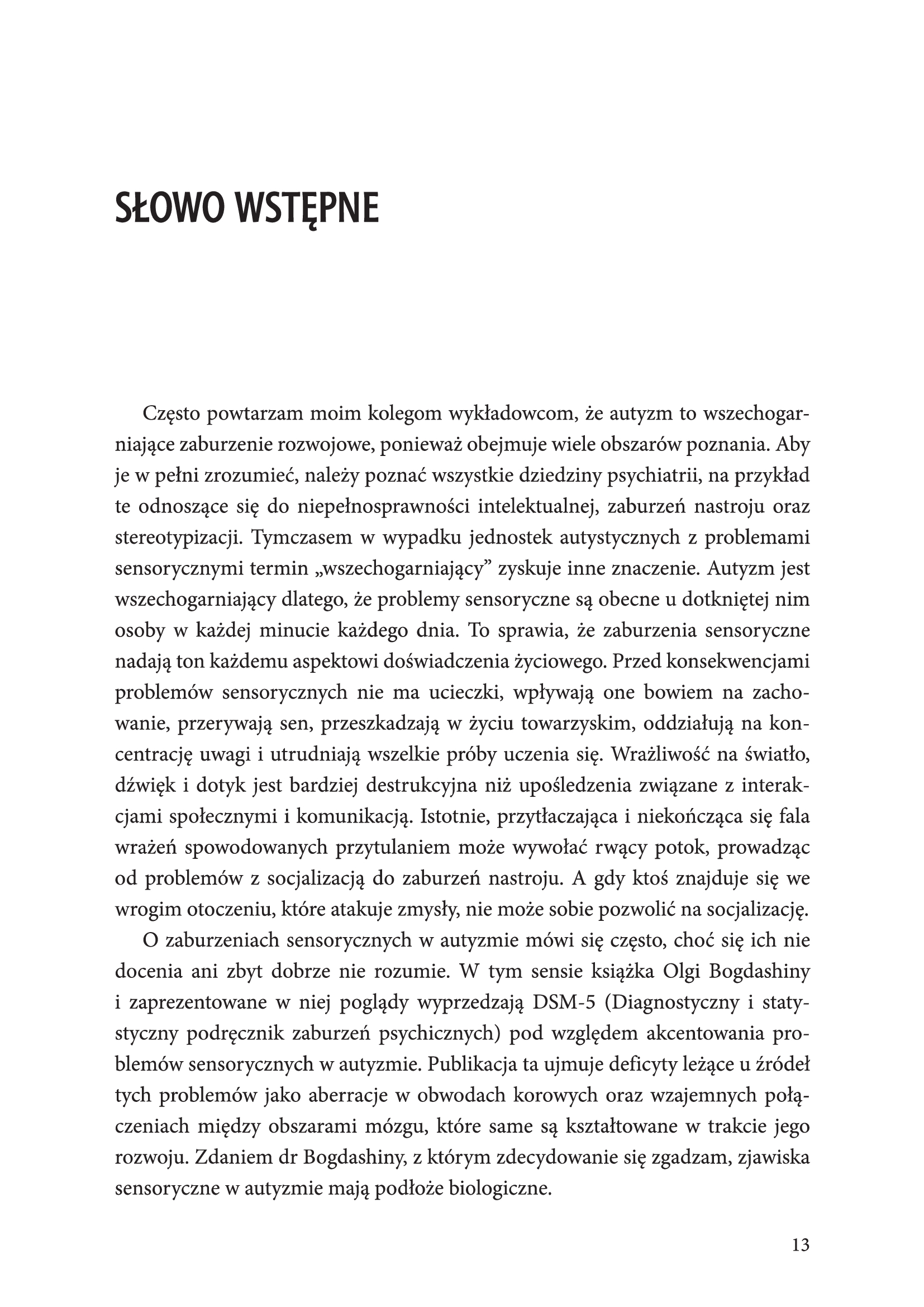 Trudności w percepcji sensorycznej w autyzmie i zespole Aspergera