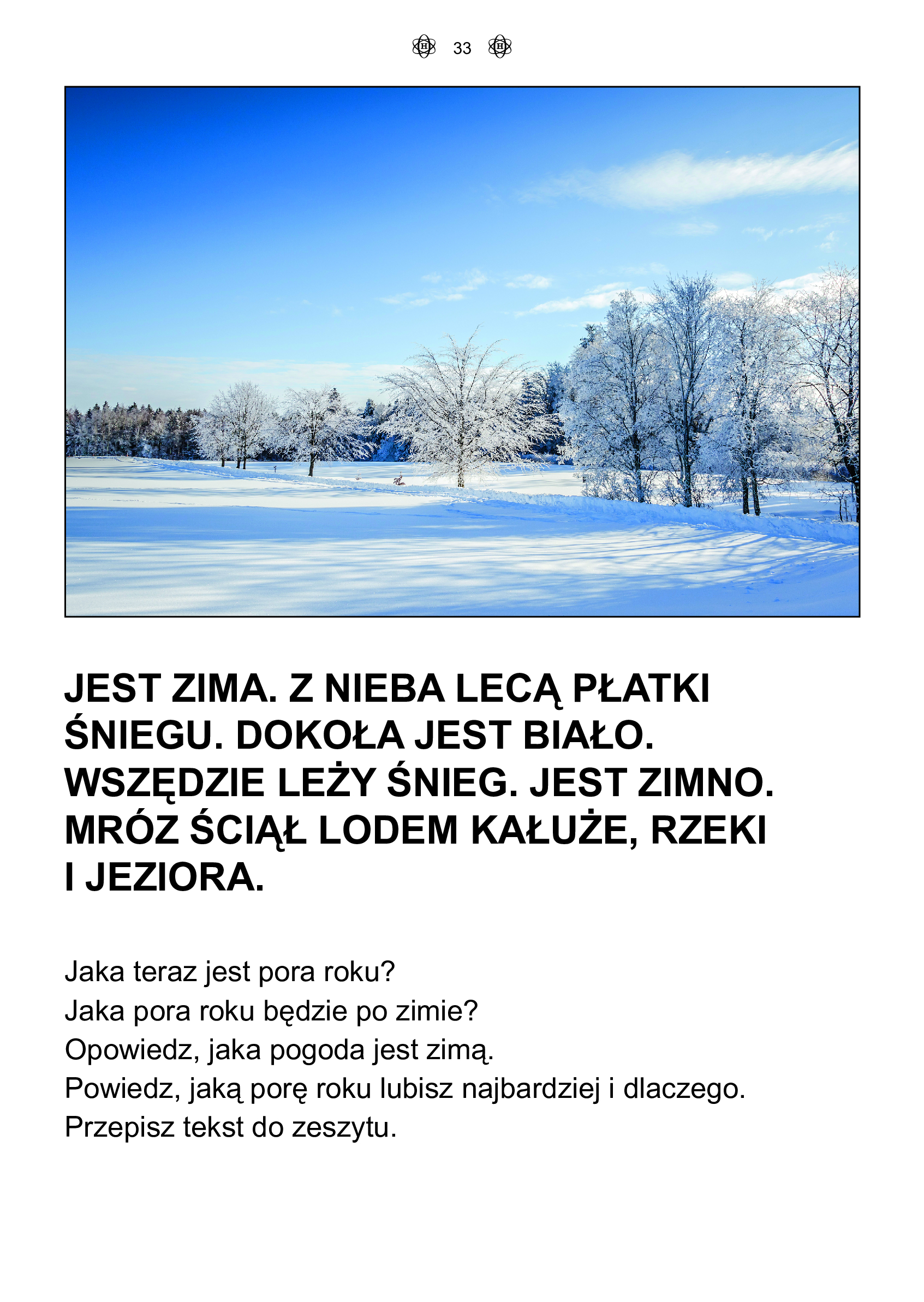 Funkcjonowanie osobiste i społeczne. Zima