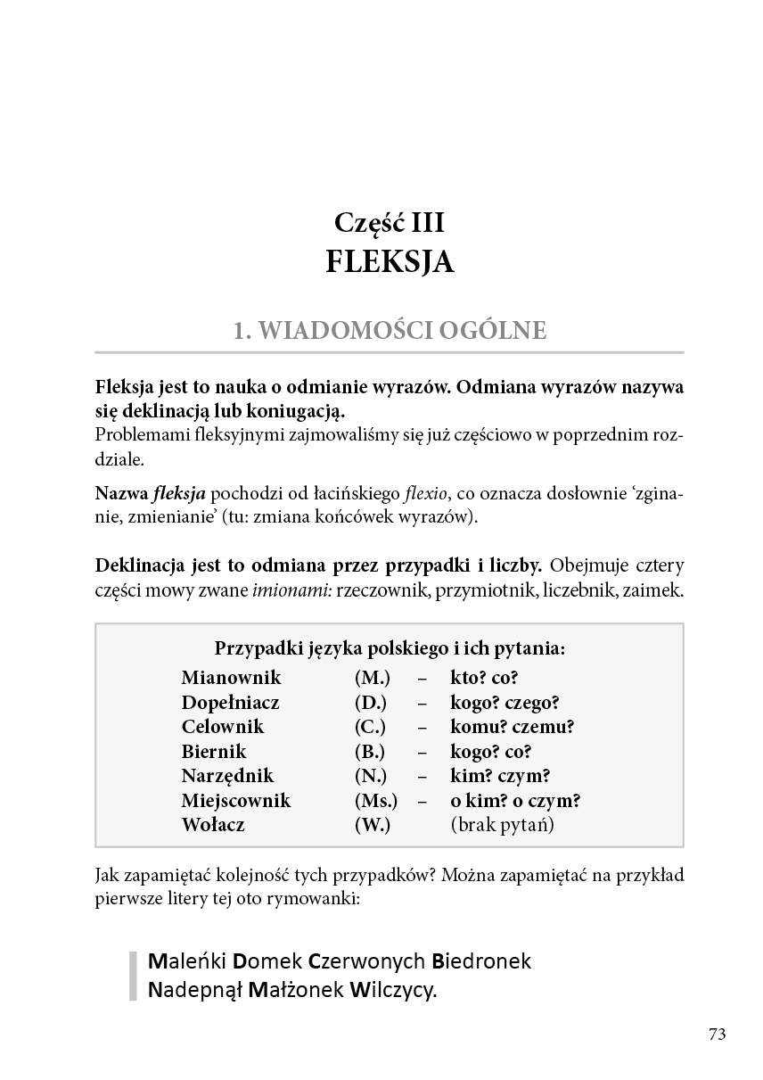 Gramatyka, co z głowy nie umyka