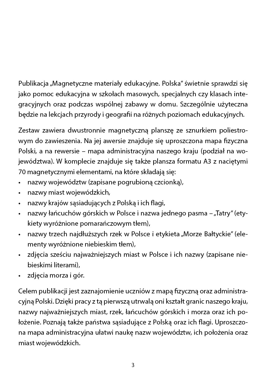 Magnetyczne materiały edukacyjne. Polska