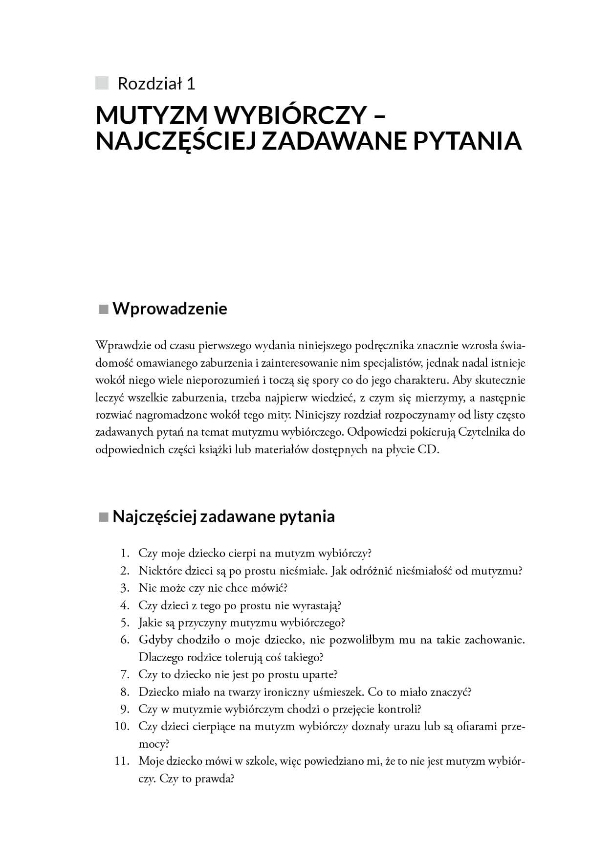 Mutyzm wybiórczy. Kompendium wiedzy