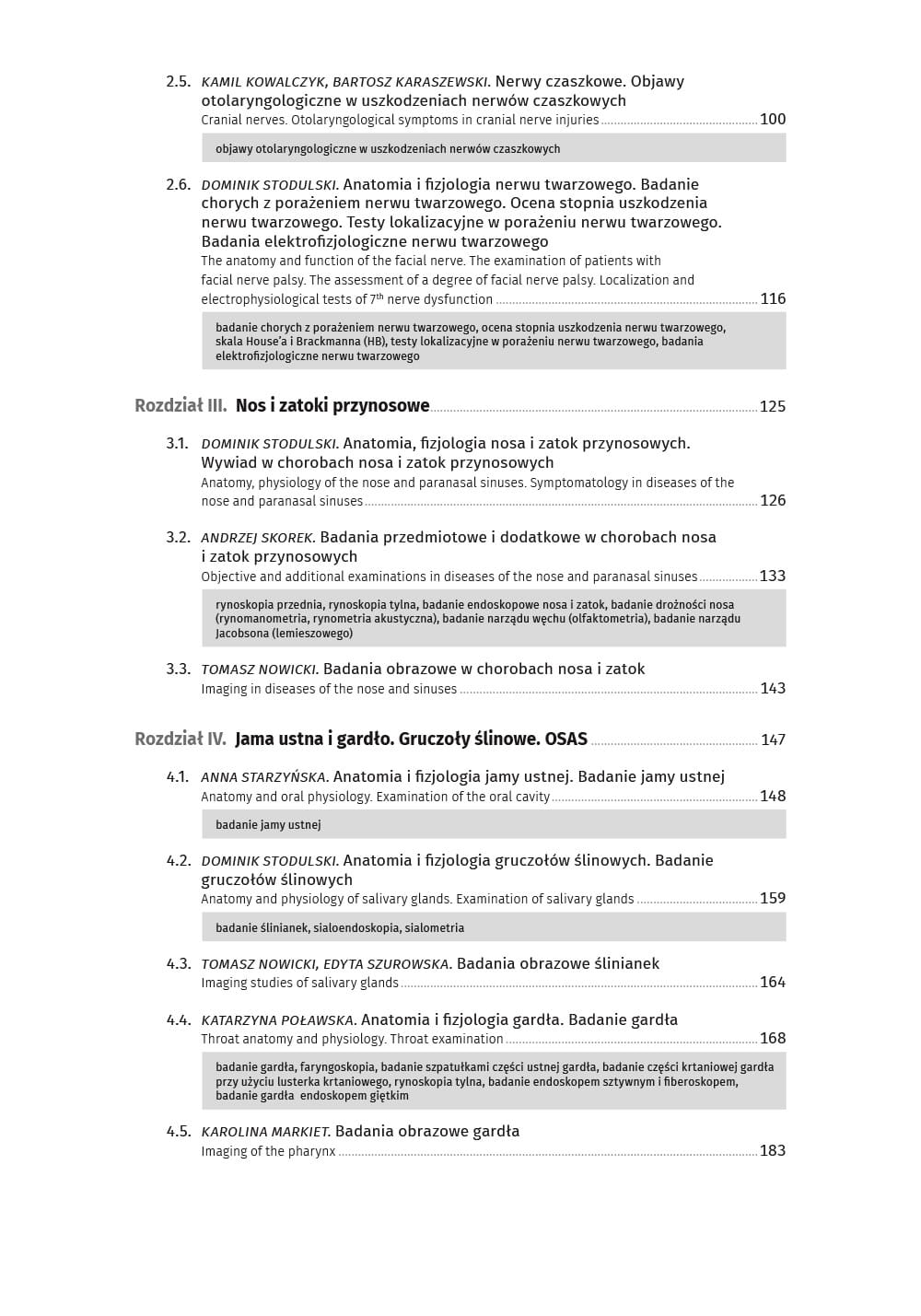 Metody badań i rehabilitacji w otorynolaryngologii